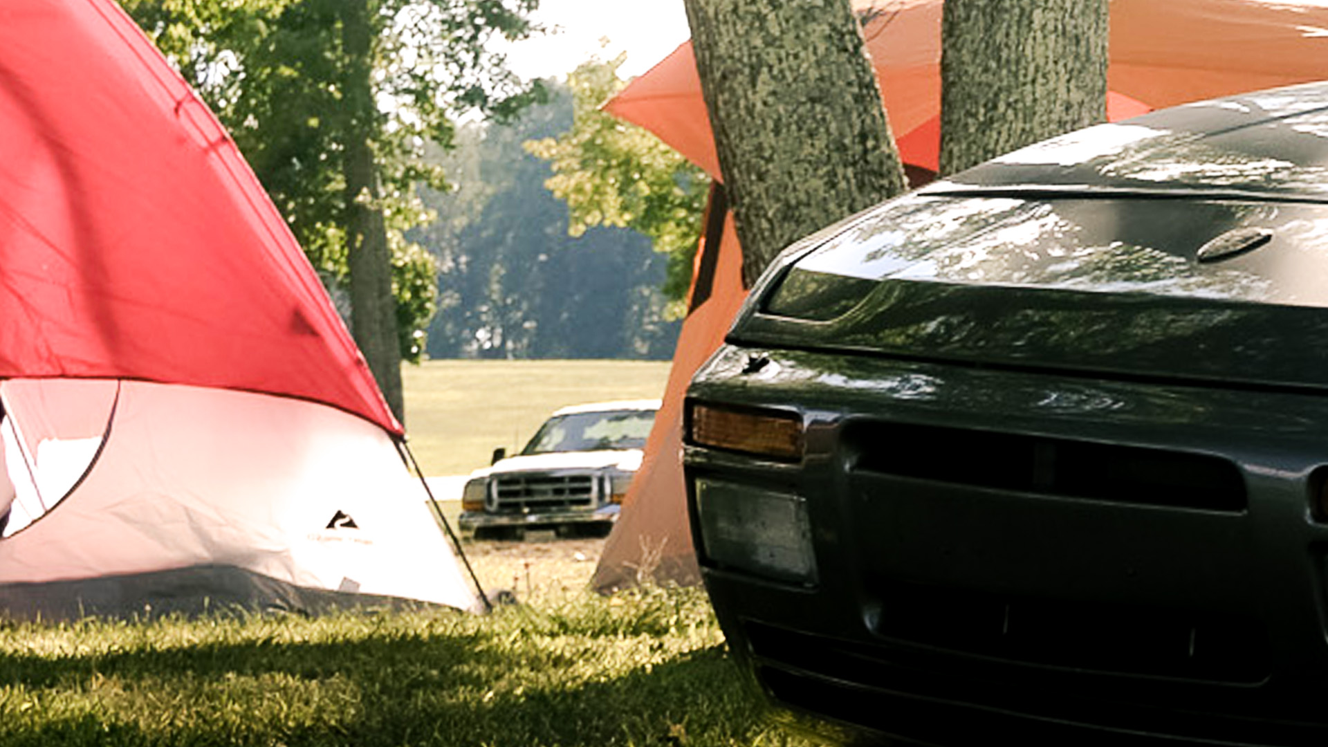 Car camping with tent